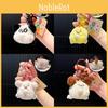 Animal Whimsical Bubbling Plush Keychain Cute Plush Hanging Decor In Colors Various