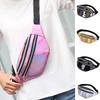 Simple Style Waist Pack for Women Shiny Laser Bum Hip Belt Bag for Girls Party Purse Small Chest Packs