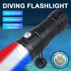 80W Professional Underwater 100M 10LED Diving Photography Fill Light Waterproof IPX8 White+Red+Blue Scuba Diver Snorkeling Torch