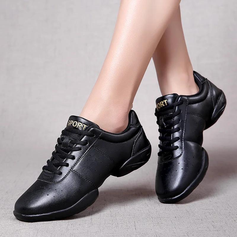 Dance Shoes Woman New Ladies Modern Soft Outsole Jazz Sneakers Aerobics Breathable Lightweight Female Dancing Fitness Sport