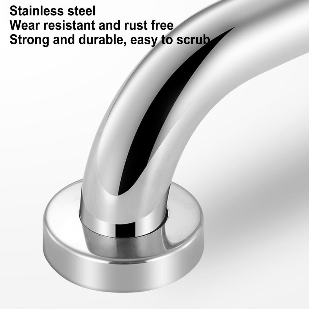 Bathroom Grab Bar 304 Stainless Steel Bathroom Safety Rail for Elderly Disabled Metallic Color