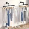 2pcs Floating Wall Hanger, Wardrobe Clothes Display Rack, Garment Stand Frame, Bedroom Decoration, Bathroom Accessories, Kitchen Accessories