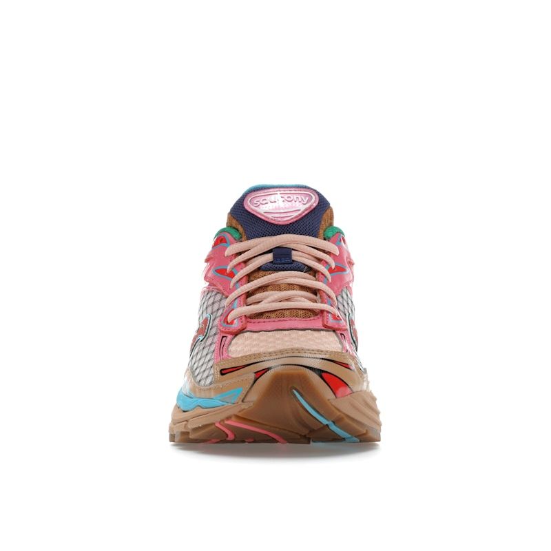 Jae Tips X Saucony ProGrid Omni 9 To Do List - Tan Unisex Sneakers Pink S70864-2