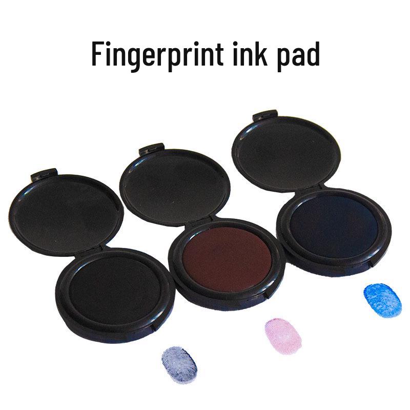 Portable Quick-Dry Fingerprint Ink Pad - Clear, Wash-Free, Bank-Qualified Defense
