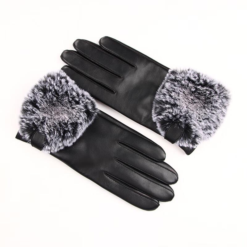 Hengyuanxiang Women's Lambskin Warm Gloves