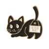 Hot Cartoon Cute Cat Holding A Knife Enamel Pins Lapel Pin Small Black Pins Cute Metal Lapel Badges Brooch Funny Jewelry Gift
