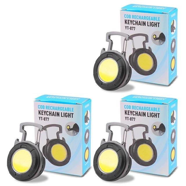 Multifunctional Portable COB Mini Keychain Light Type-c Charging Work Light Maintenance Light Emergency Outdoor Camping Light