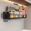 Kitchen Organizer Shelf Wall-mounted Spice Storage Rack Kitchen Knife Holder Wall Seasoning Chopstick Spoon Shovel Storage