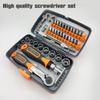 38-In-1 Labor-Saving Ratchet Multi Tools Screwdriver Set Household Combination Screwdriver Toolbox Hardware Hand Tools Sets