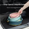 Foldable Car Trash Can & Storage Bin with Umbrella Holder - Suitable for Car Interiors, Outdoor Use, Car Wash, and Fishing.