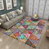2021Non-slip Bohemian Mandala Style Floral Pattern Rug Floor Mat Living Room Balcony Bathroom Kitchen Living Room Bedroom Carpet