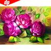 Diamond Mosaic Sale Flowers Diamond Painting Full Round Arrival Flower Pictures