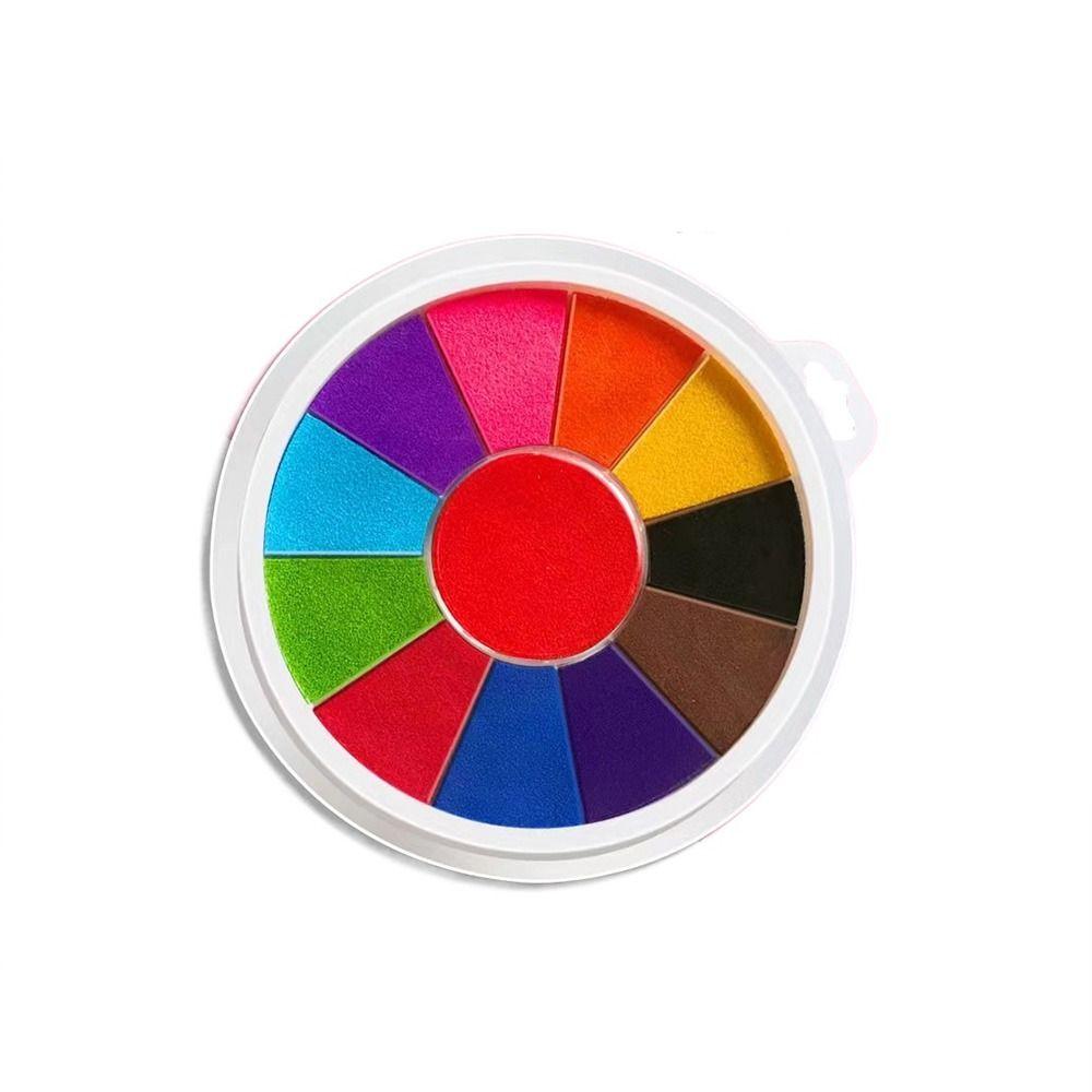 Clear Stamping Finger Painting Inkpad Quick-drying Graffiti Inkpad DIY Painting Ink Pad Children