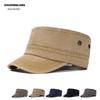 Men's Large Washed Cotton Military-Style Soft Top Duckbill Sun Hat