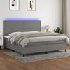 VidaXL Slat Bed Base with Mattress and LED, Upholstered Bed with Headboard, Double Bed, Adult Bedroom Bed, 3134822