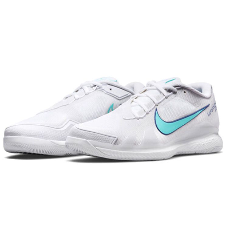Nike Court Air Zoom Vapor Pro White Dynamic Turquoise Men Sneakers Light-Bone Deep-Royal-Blue CZ0220-141