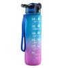 Gradient Color Space Cup, Large Capacity with Handle, Flip Lid, Straw; Portable Outdoor Fitness Sports Water Bottle.
