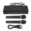 Wireless Microphone 32.8ft Range 2.4G Handheld Cordless Dual Dynamic Mic for Karaoke Party