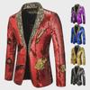 Men's Two-Tone Sequin Suit Jacket for Stage and Nightclub Performances