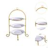 Cake Display Stand Pastry Serving Tray Cookie Rack Practical Fruit Plate 3 Tier for Candy