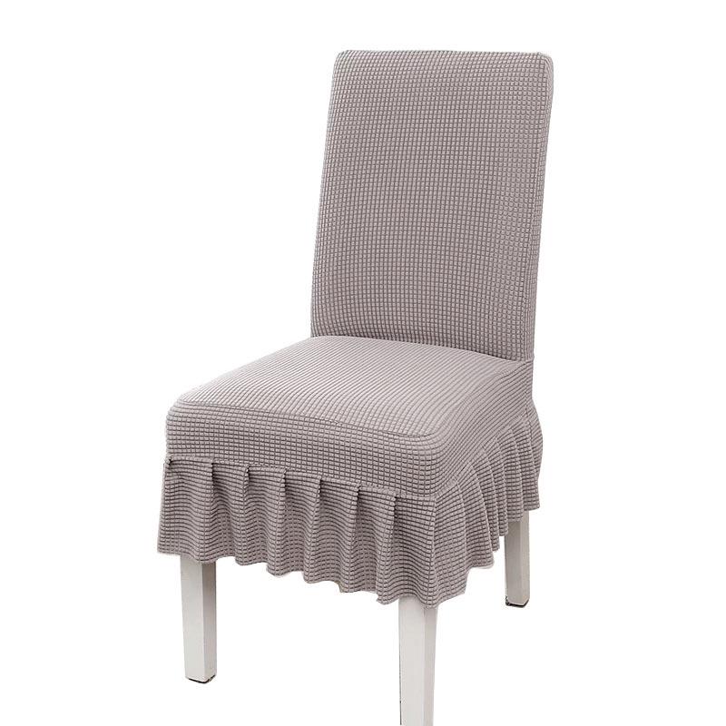 Universal Elastic Thickened Fleece Chair Cover for Dining and Stools