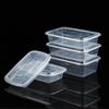 1000/1500ml Rectangular Disposable Food Container with Domed Lid - Thickened Transparent Takeout Box