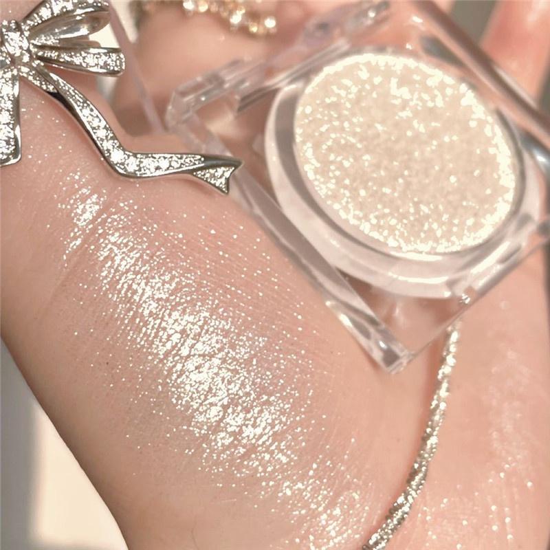 Eyeshadow Tray Fine Shimmer Pearlescent Waterproof Sleeper Silkworm Contouring Eyeshadow Natural Highlight Brightening Long-lasting Set Makeup