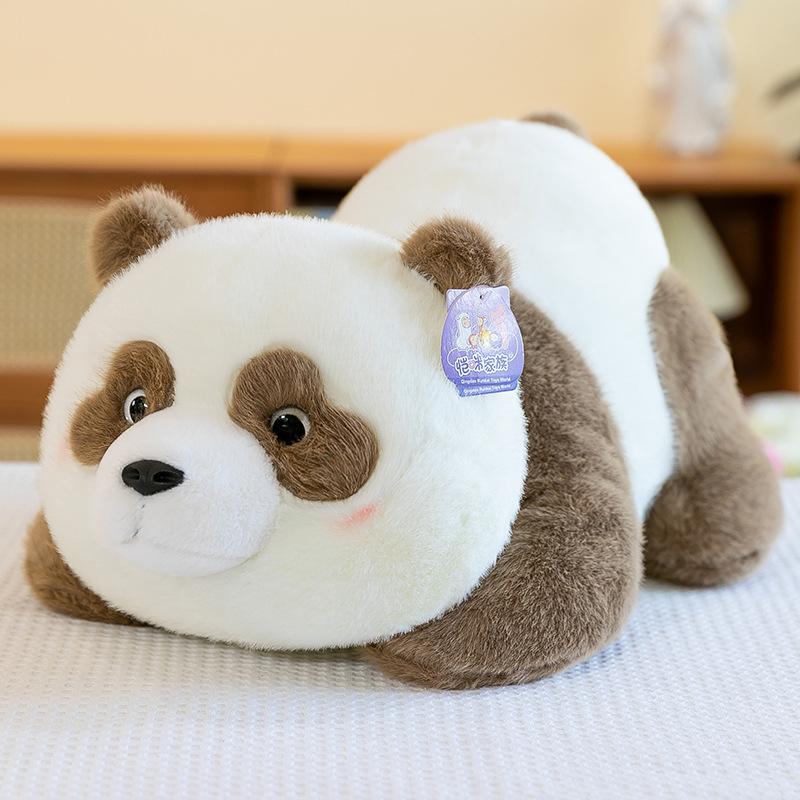 Golden Mink Bubble Panda Cute Toy Cartoon Giant Panda Grab Machine Doll Children's Holiday Gift Plush Doll