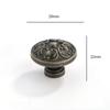Bronze Closet Door Knoks Solid Round Cabinet Knobs  for Warehouse, Glass Door& Garden Door