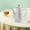 Porcelain Coffee Pot Tea Kettle 1.6L Elegant Royal Style Design Water Milk Warmer for Hotel