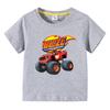 Blaze And The Monster Machines Cartoon Kids Funny T-Shirts Baby Boys Cool Summer T Shirt Children Tops Girls Clothes 1-10Y