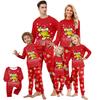 Print Cute Family Set Pajamas, Home Clothes, Family Set Long Sleeve Top Pants Set