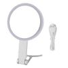 LED Makeup Mirror Dimmable Lights 1X10X Magnifying Portable Travel Vanity Mirror White C Shape
