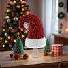 Christmas Hat Tree Top Star Sequin Decoration Festive Atmosphere Xmas Hat Tree Topper Holiday Party Decoration