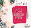 Darling Souvenir Pink Birthday Invitation Card Printable Elegant Fill or Write In Blank Party Invites 28 Pcs 5 X 7