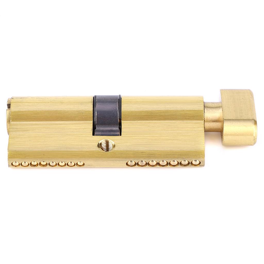 Copper Door Lock Cylinder 3 Keys Home Security Anti Theft Indoor Bedroom Entrance Lock Cylinder