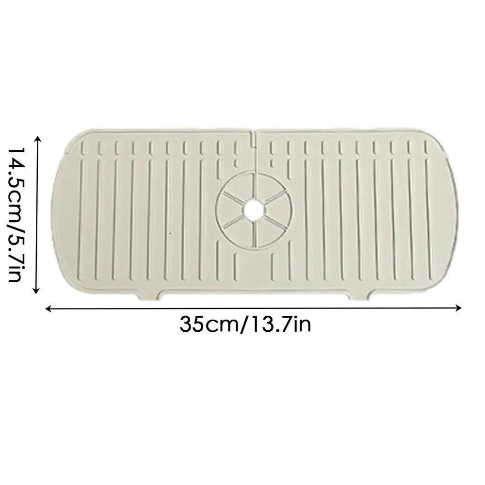 Kitchen Faucet Splash Pad Silicone Sink Faucet Splash Guard Mat Sponge Drain Pad Countertop Protector for Bath Kitchen Gadgets