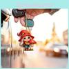 Little Acrylic Car Red Riding Mushroom Girl Keychain Pendant Vehicle Interior