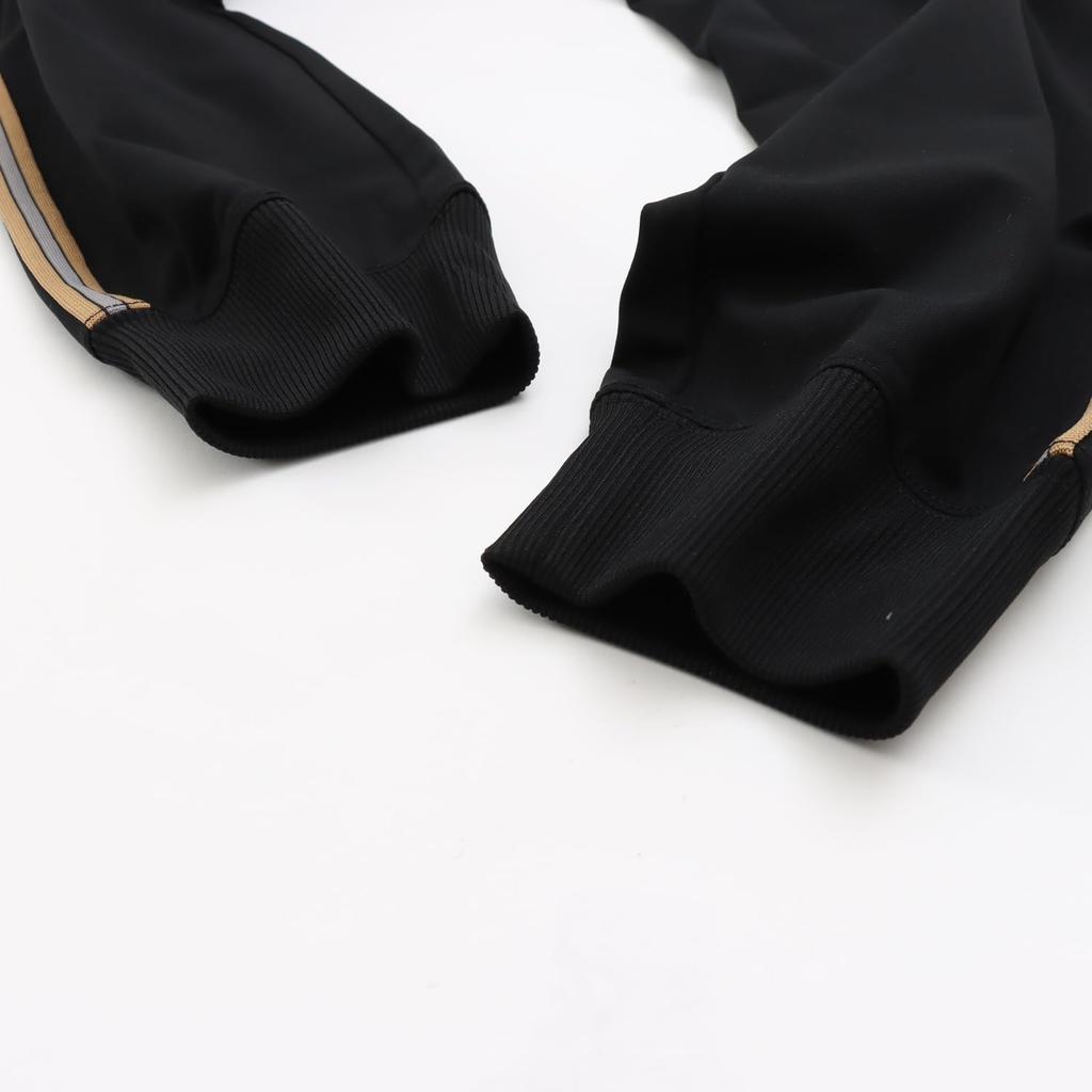 Long Pants Stretch Quick Dry One Point Logo Embroidery Basic Sports Black [Champion] C3-ASF01 Men's