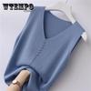 Summer Women's Large Size Sleeveless Ice Silk Camisole Loose V-neck Short Bottoming Shirt Top Vest