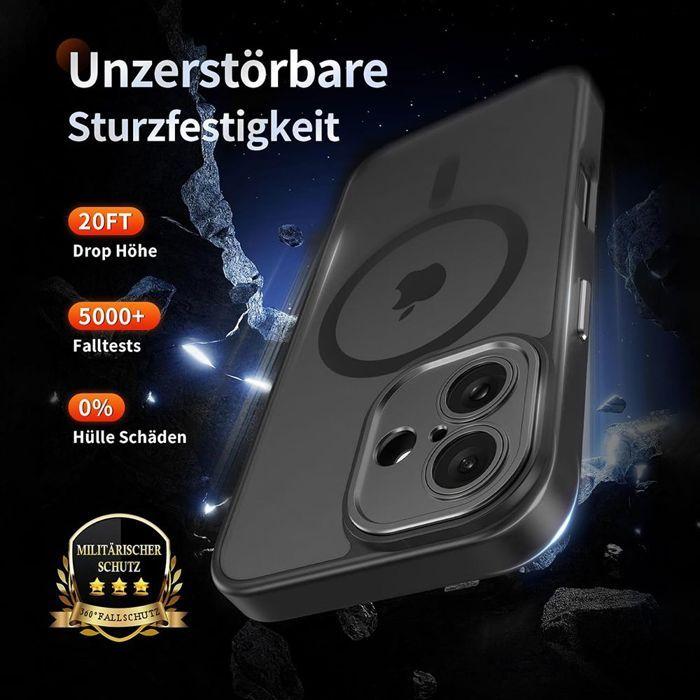 Protective Case - BOOLING - for iPhone 17 Pro Max - Shockproof - With Magnetic Circle - 2 Tempered Glasses