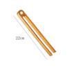 Magnetic Bamboo Toaster Tongs Reusable Heat Resistant Wooden Toast Tongs Long Natural Wood Kitchen Utencil