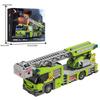 824PCS Fire Crane Engineer Truck Building Blocks Classic Turntable Ladder Fire Engine Model Bricks Diy Toys Kids Holiday Gifts