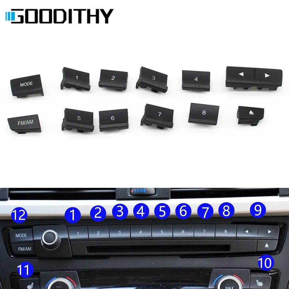 Dashboard Console Air Conditioning AC Vent CD Player Control Cap AC Button Key Replacement For BMW F20 F21 F22 F30 F35 F34 F36