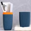 Toothbrush Container Smooth Edge Harmless Eco-friendly Toothbrush Carrier Container Case for Bathroom