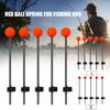 MUQZI Sports Accessory 5Pcs Portable Red Ball Spring for Outdoor Winter Ice Fishing Rod Tools Equipment