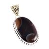 Natural Montana Agate Gemstone 925 Solid Sterling Silver Gift Pendant 2.1" o4S07