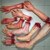 New Party Scary Decoration Halloween Costume Haunted House Fake Blood Horror Props Cosplay Fake Hands Halloween Decoration