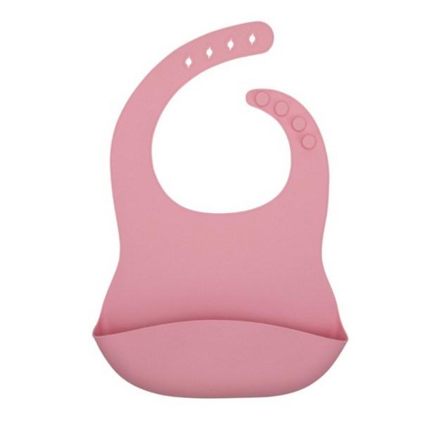 Casa Drawing Silicone Bib, Peach, 1 Piece, 1 Piece