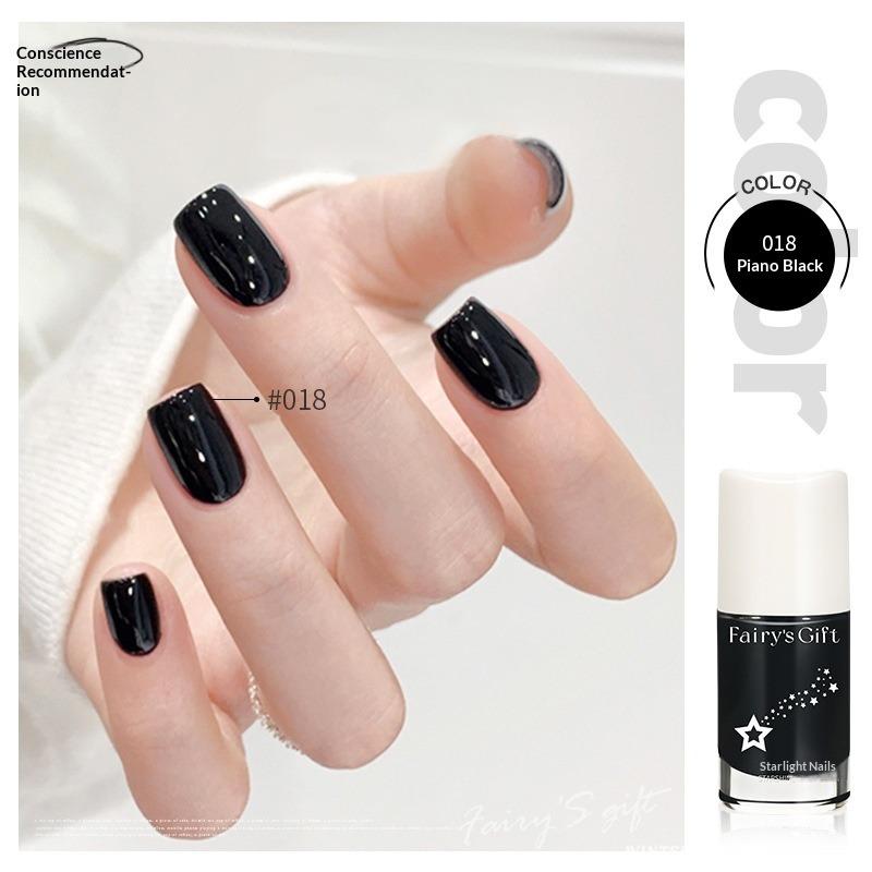 No-bake, Non-peelable, Long-lasting, Quick-drying, Waterproof, Colorfast, Oil-proof, and Waterproof Nail Polish.